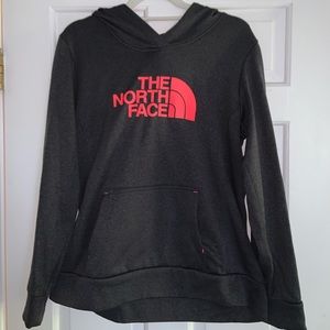 Women’s dark grey North Face hoodie